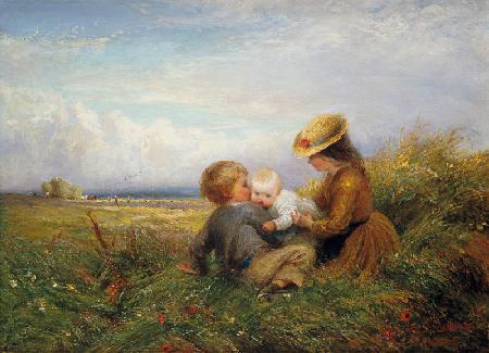 Children in a Field 1875