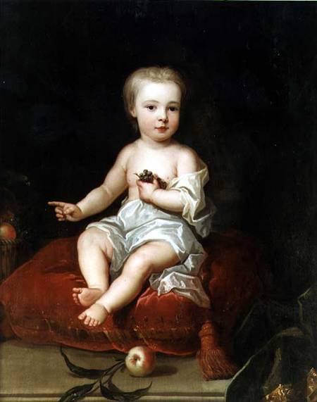 Portrait of Holles St. John (1710-38), youngest son of Henry, 1st Viscount St. John, as a child von Charles Jervas