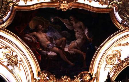 Psyche and Cupid, ceiling panel from the Salon de la Princesse von Charles Joseph Natoire