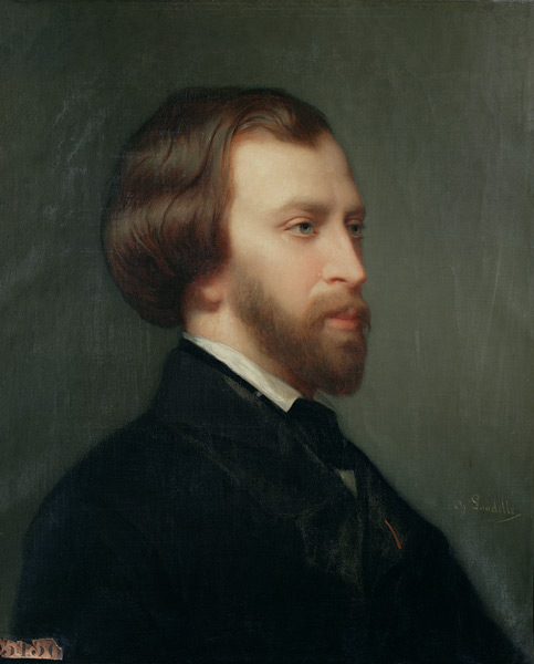 Portrait of Alfred de Musset (1810-57) von Charles Landelle