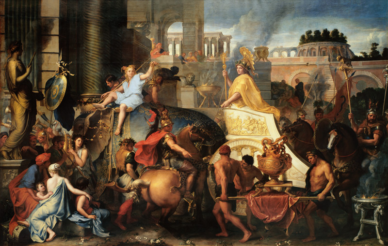 Der Einzug Alexanders d. Gr. in Babylon von Charles Le Brun