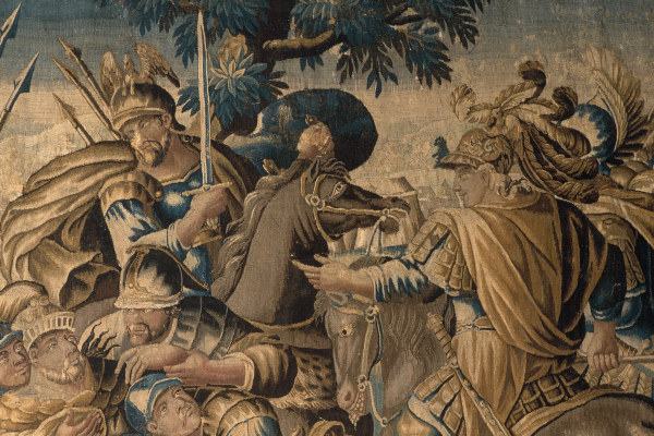 Alexander and Poros / tapestry von Charles Le Brun