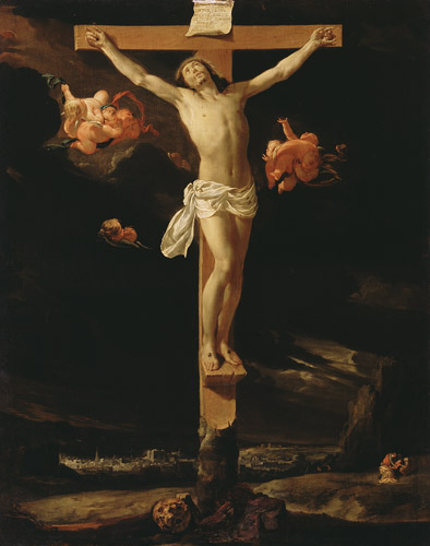 Christus am Kreuz. von Charles Le Brun