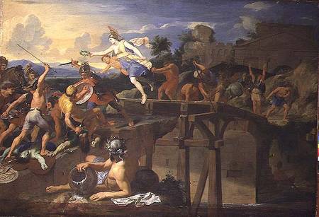 Horatius Cocles Defending the Bridge von Charles Le Brun