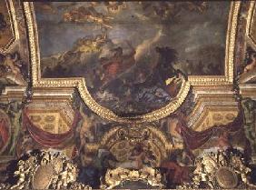 The King Taking Maestricht in Thirteen Days in 1673, Ceiling Painting from the Galerie des Glaces