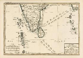 Southern India and Ceylon, from 'Atlas de Toutes les Parties Connues du Globe Terrestre' by Guillaum 1835