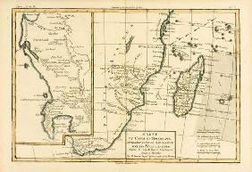 Southern Africa, from 'Atlas de Toutes les Parties Connues du Globe Terrestre' by Guillaume Raynal ( 19th