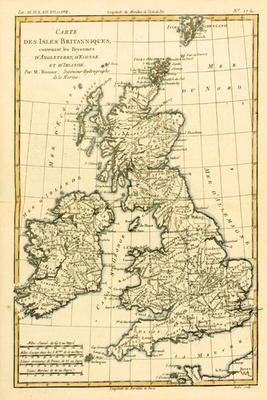 The British Isles, Including the Kingdoms of England, Scotland and Ireland, from 'Atlas de Toutes le