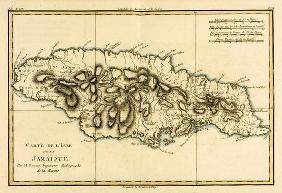 The Island of Jamaica, from 'Atlas de Toutes les Parties Connues du Globe Terrestre' by Guillaume Ra 1880