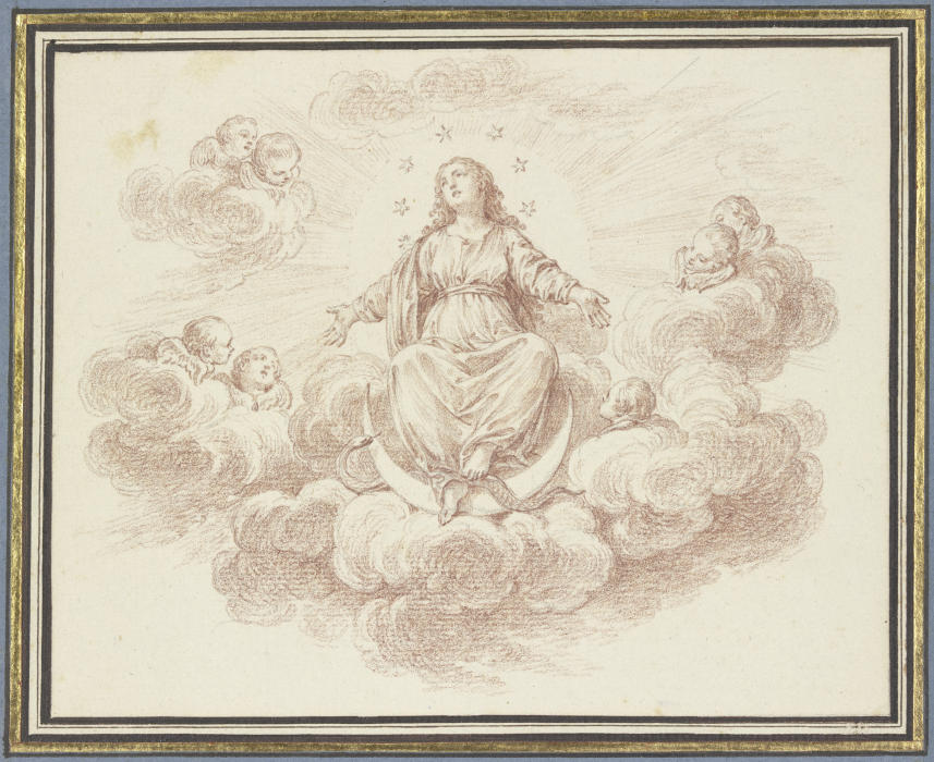 Maria auf der Mondsichel von Charles-Nicolas Cochin d. J.