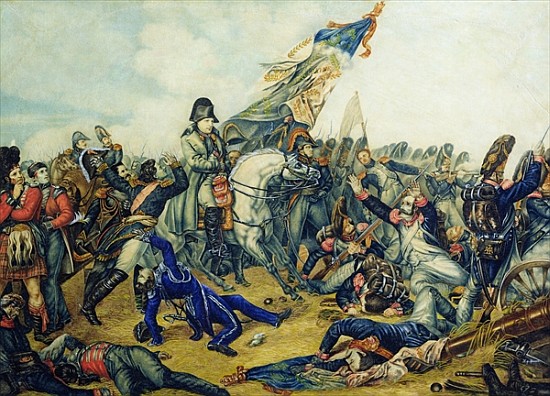 The Battle of Waterloo in 1815, 1831 (w/c & ink on paper) von Charles Steiben