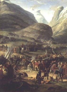 The French Army Travelling over the St. Bernard Pass at Bourg St. Pierre, 20th May 1800 1806