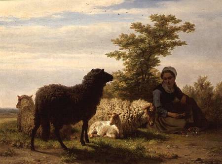 The Shepherdess von Charles Tschaggeny