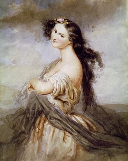 Portrait of Juliette Drouet (1806-83) von Charles Voillemot