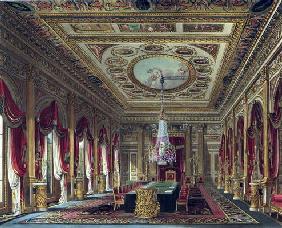 The Throne Room, Carlton House, from 'The History of the Royal Residences', engraved by Thomas Suthe 19th