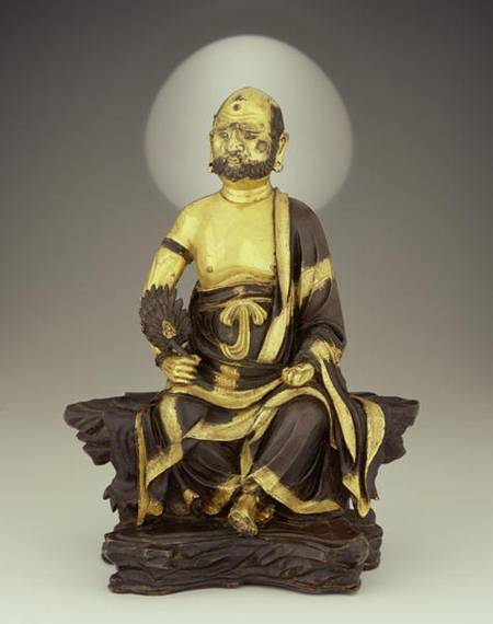 Figure of Bodhidharma, Ming Dynasty von Chinese School