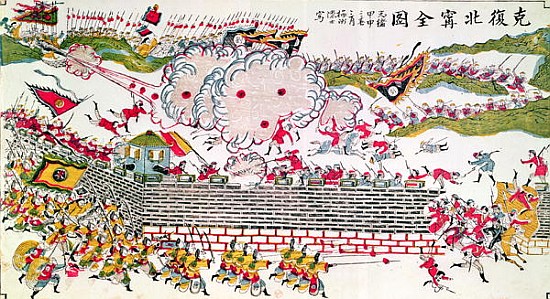 Recapture of Bac Ninh the Chinese during the Franco-Chinese War of 1885, 1885-89 von Chinese School
