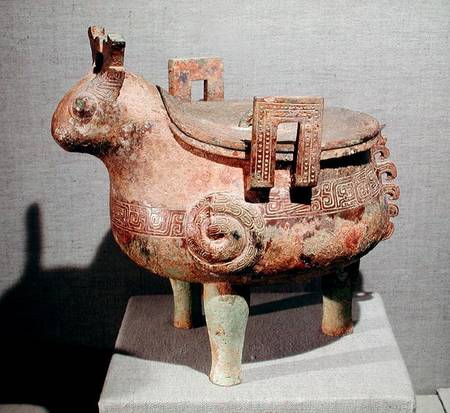 Sacrificial 'hsi-ting' animal figure, from Shucheng, Anhui, Chou Dynasty von Chinese School