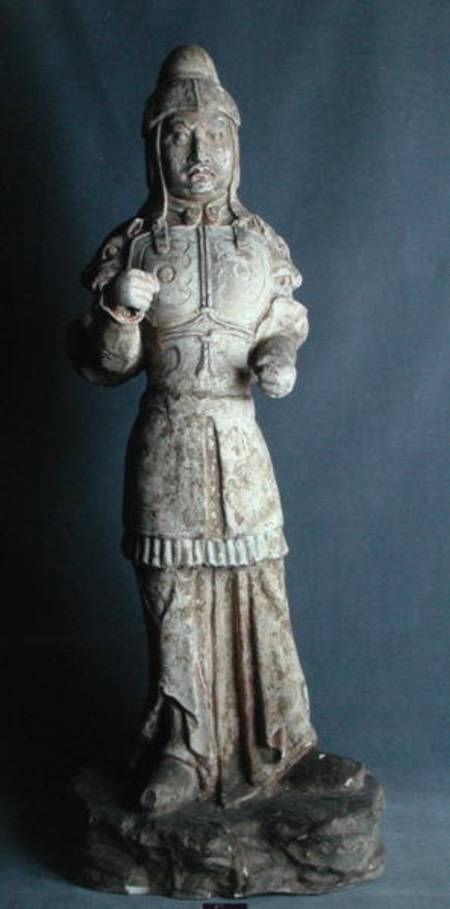 Statuette of a warrior, Tang Dynasty von Chinese School