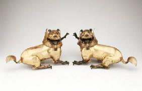Pair of lion censers, Ming dynasty Ming dynas