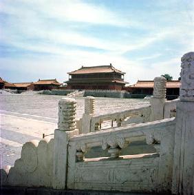 View of the central ramp leading from the Hall of Supreme Harmony, Ming Dynasty 1420 (photo) 16th