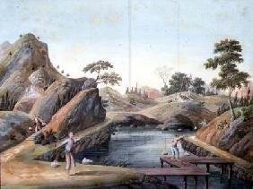 View of a Rock Quarry 1820