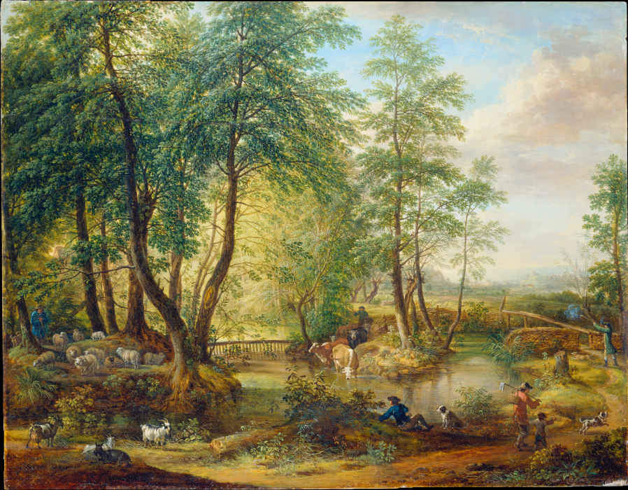 Waldpartie am Wasserhof bei Oberrad von Christian Georg Schütz d. Ä.