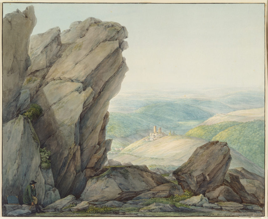 Blick vom Feldberg im Taunus auf Reifenberg von Christian Georg Schutz
