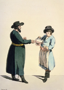 Getränkeverkäufer (Händler-Szene I.) von Christian Gottfried Geissler