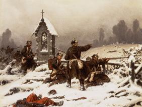 Preussische Infanterie im Schnee 1876