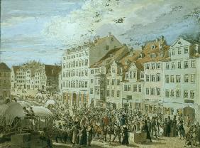 Leipzig, Messeszene 1822