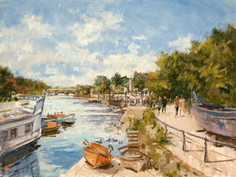 The Thames at Richmond von Christopher  Glanville