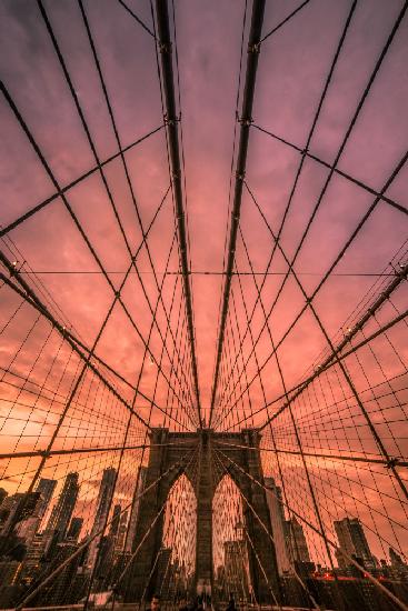 Brooklyn Bridge-Sonnenuntergang