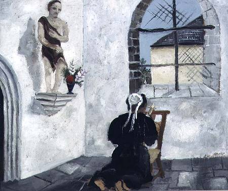 Breton Woman at Prayer von Christopher Wood