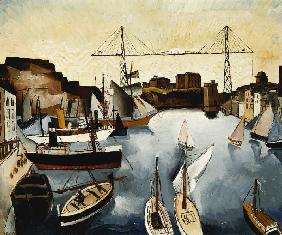 Im Hafen von Marseille 1927