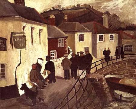 The Ship Hotel, Mousehole, Cornwall von Christopher Wood