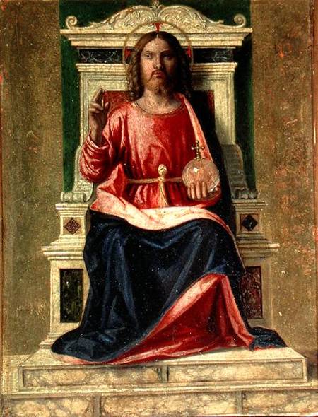 Christ Enthroned von Giovanni Battista Cima da Conegliano