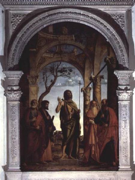 St. John the Baptist and Saints von Giovanni Battista Cima da Conegliano