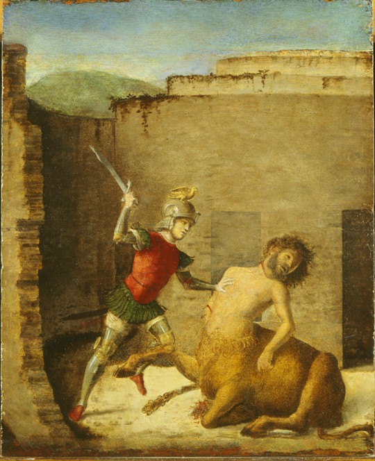 Theseus besiegt den Minotauros von Giovanni Battista Cima da Conegliano