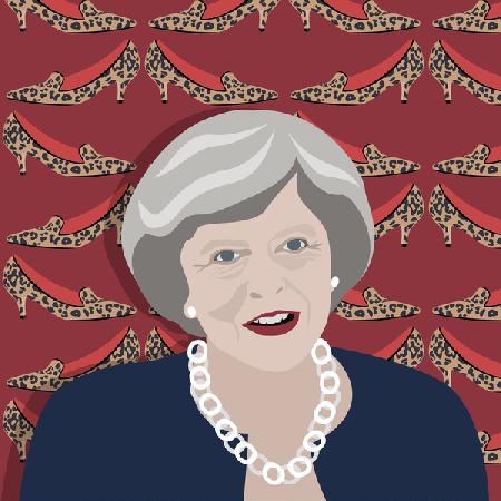 Theresa May and the kitten heel 2017