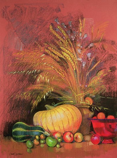 Autumn Harvest (pastel on paper)  von Claire  Spencer