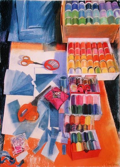 Workbench (pastel on paper)  von Claire  Spencer