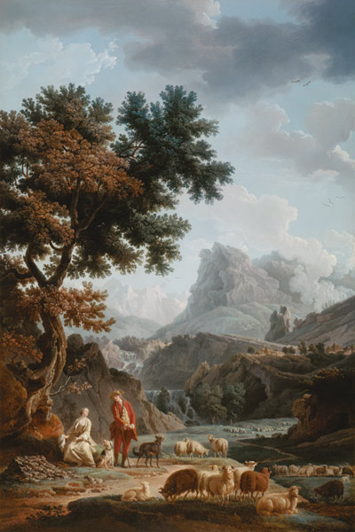 The Alpine Shepherdess von Claude Joseph Vernet