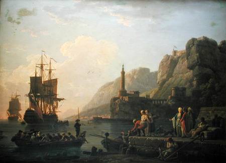 The Harbour von Claude Joseph Vernet