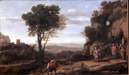 Landscape with David at the Cave of Abdullam von Claude Lorrain