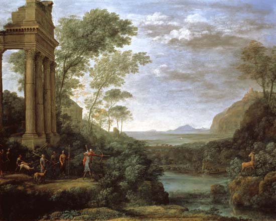 Landscape with Ascanius Shooting the Stag of Sylvia von Claude Lorrain