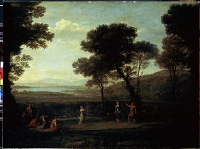 Landschaft mit tanzenden Figuren 1669