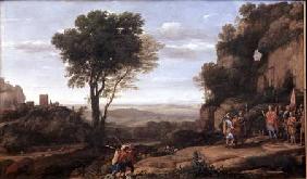 Landscape with David at the Cave of Abdullam 1658