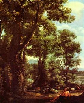 Landschaft mit Ziegenhirt 1637