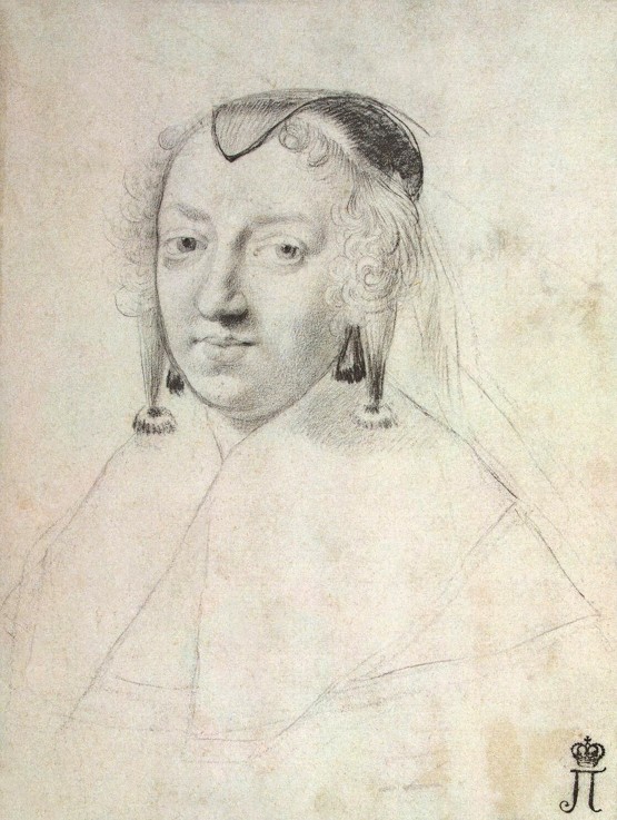 Porträt Anna Maria von Österreich (1601-1666) von Claude Mellan